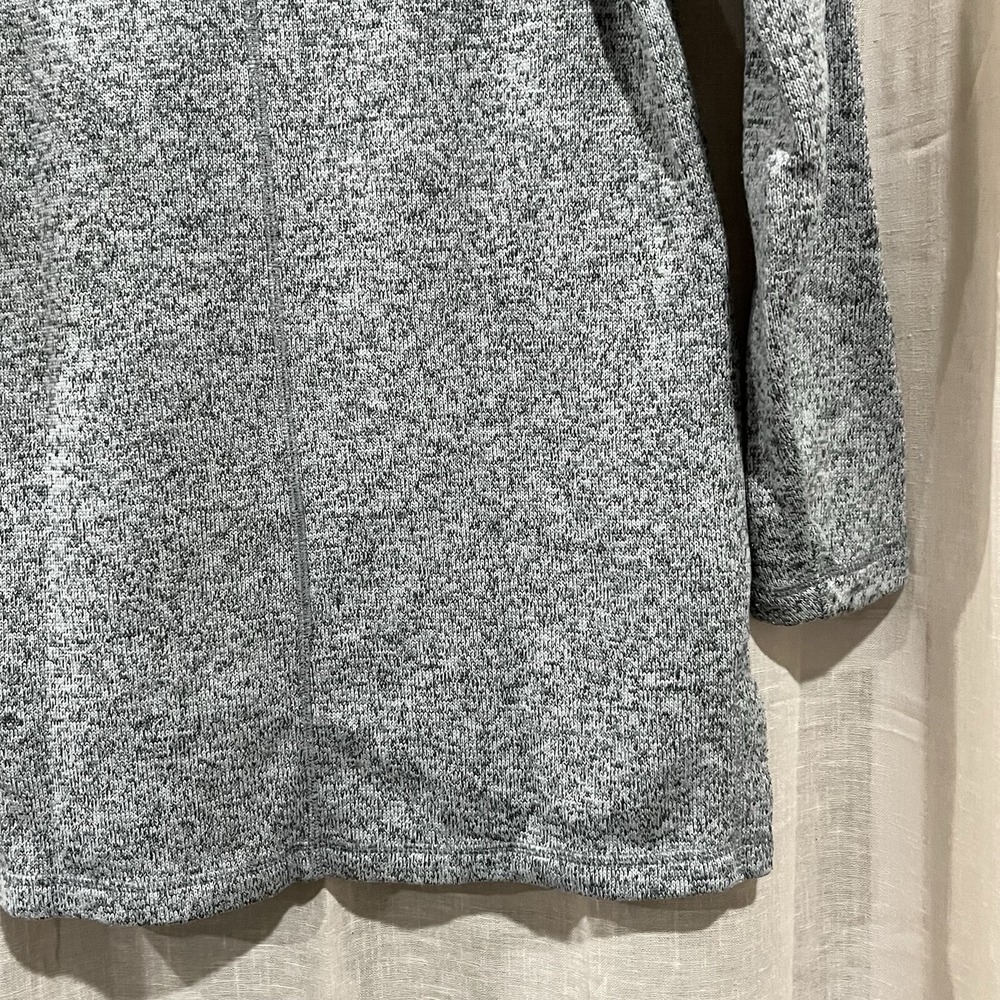 Womens Lands End Sport Gray Tunic Sweatshirt With High Neckline Long Sleeve Sm - Picture 10 of 10